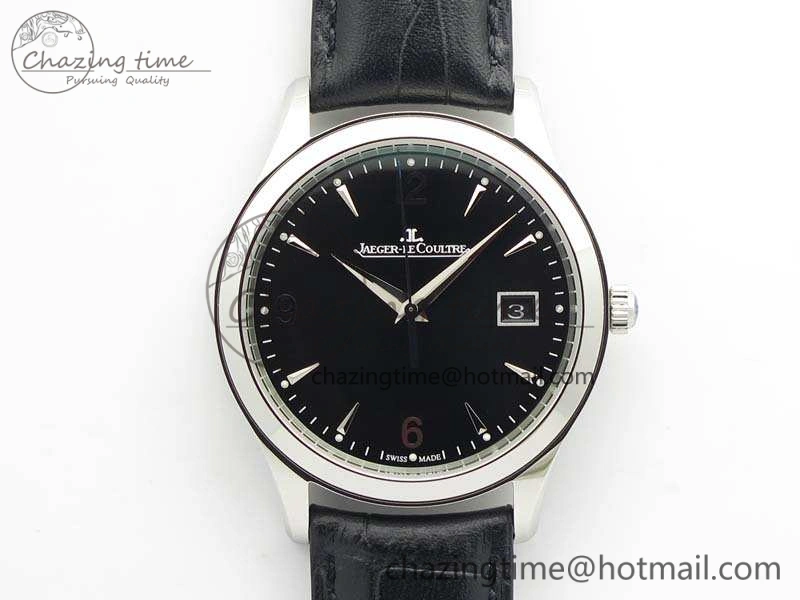 FastDry Master Grande Ultra Thin SS ZF Best Edition Black Dial On Black Leather Strap A 7494