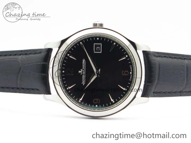 FastDry Master Grande Ultra Thin SS ZF Best Edition Black Dial On Black Leather Strap A 7494