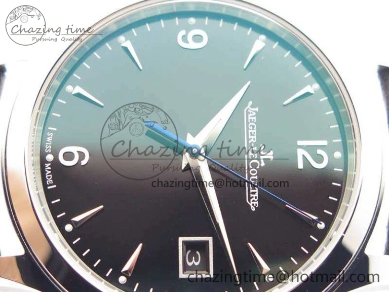 FastDry Master Grande Ultra Thin SS ZF Best Edition Black Dial On Black Leather Strap A 7494