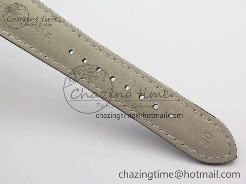 FastDry Master Grande Ultra Thin SS ZF Best Edition Black Dial On Black Leather Strap A 7494