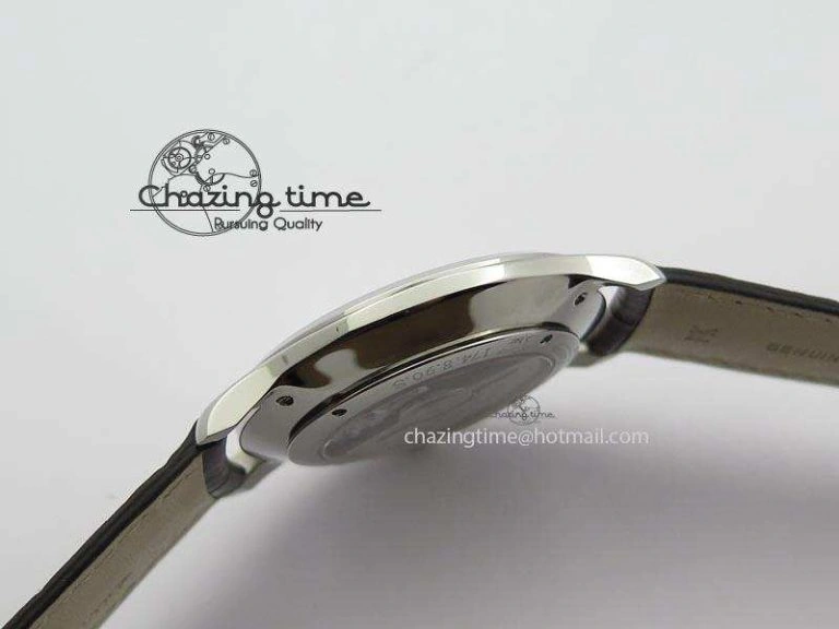 Neat Master Grande Ultra Thin Small Second SS ZF 1:1 Best Edition White Dial On Brown Leather Strap A 7507