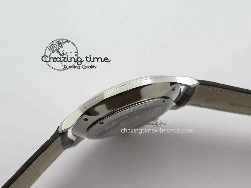 Neat Master Grande Ultra Thin Small Second SS ZF 1:1 Best Edition White Dial On Brown Leather Strap A 7507
