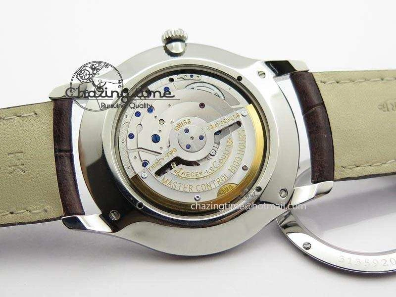 Neat Master Grande Ultra Thin Small Second SS ZF 1:1 Best Edition White Dial On Brown Leather Strap A 7507