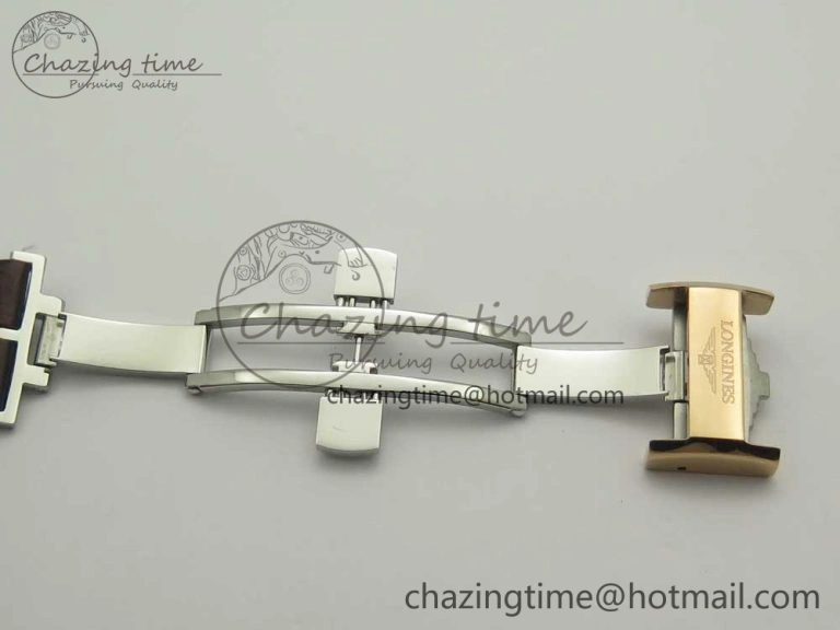 Master Moonphase Chronograph RG GSF 1:1 Best Edition White Dial on Brown Leather Strap A GoodFit 7589