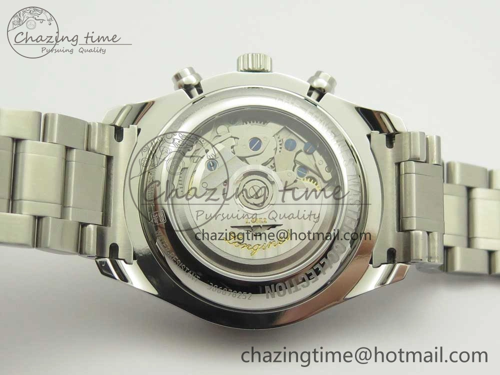 SportInspired Master Moonphase Chronograph SS GSF 1:1 Best Edition White Dial on SS Bracelet A 7585