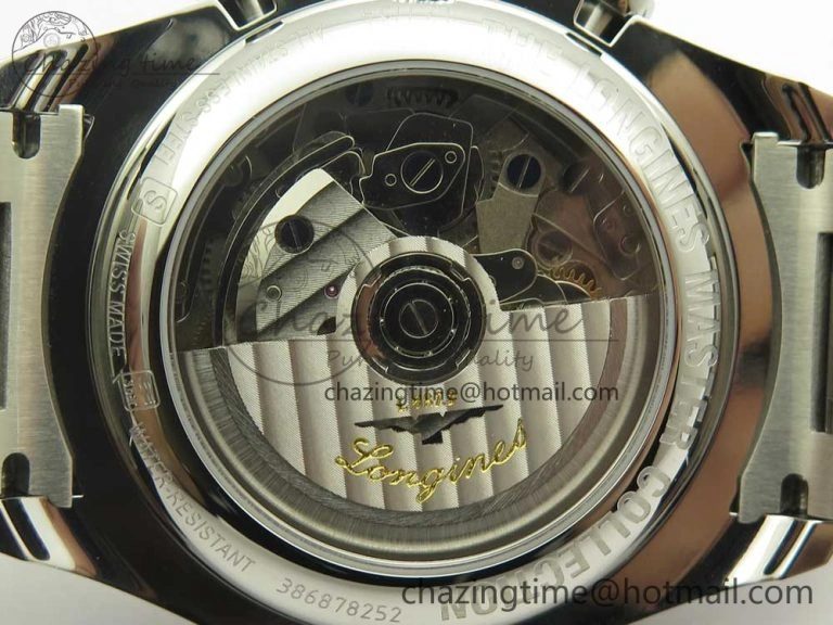 SportInspired Master Moonphase Chronograph SS GSF 1:1 Best Edition White Dial on SS Bracelet A 7585