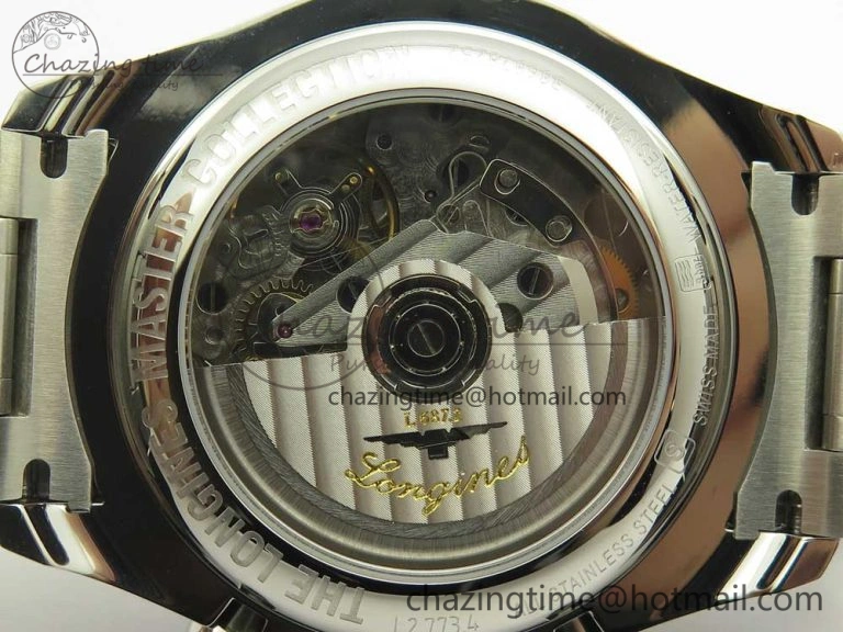 SportInspired Master Moonphase Chronograph SS GSF 1:1 Best Edition White Dial on SS Bracelet A 7585