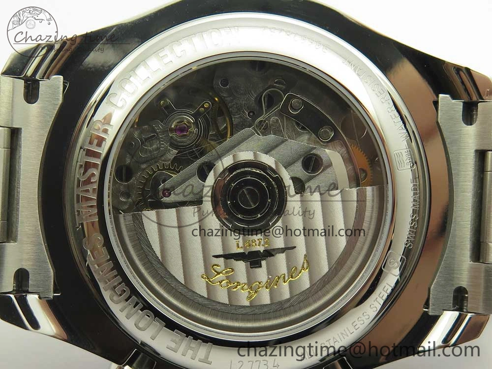 SportInspired Master Moonphase Chronograph SS GSF 1:1 Best Edition White Dial on SS Bracelet A 7585