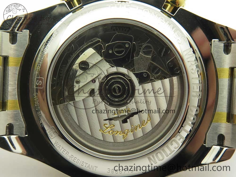 Master Moonphase Chronograph SS YG GSF 1:1 Best Edition White Dial on SS YG Bracelet A EyeCatching 7584