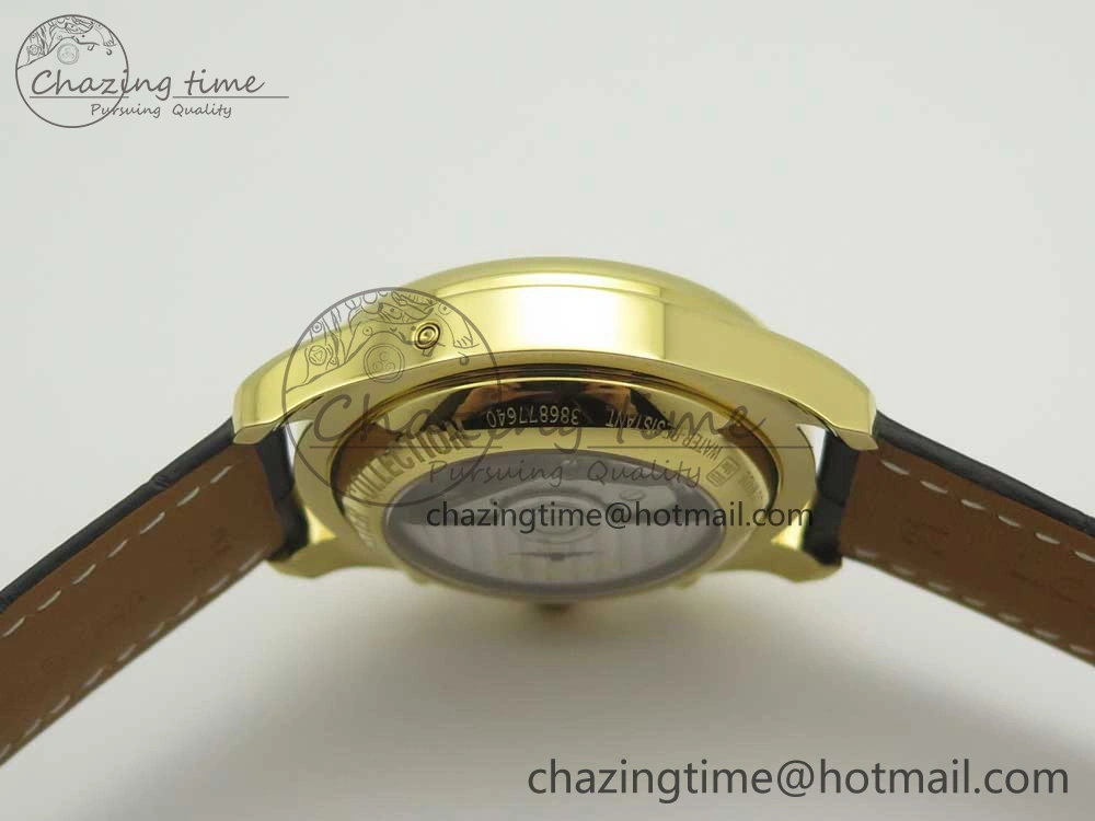 Master Moonphase Chronograph YG GSF 1:1 Best Edition White Dial on Brown Leather Strap A UrbanChic 7586