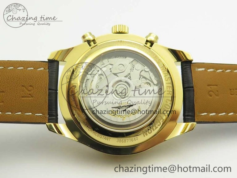 Master Moonphase Chronograph YG GSF 1:1 Best Edition White Dial on Brown Leather Strap A UrbanChic 7586