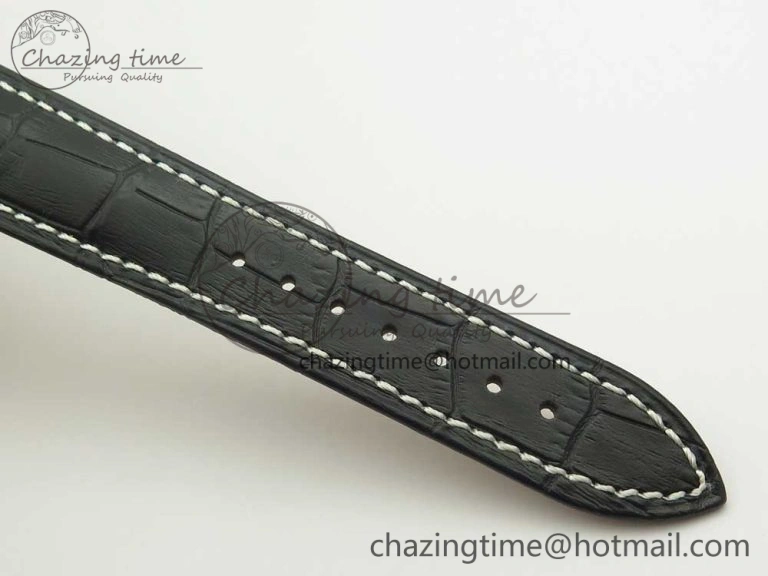 Master Moonphase Chronograph YG GSF 1:1 Best Edition White Dial on Brown Leather Strap A UrbanChic 7586