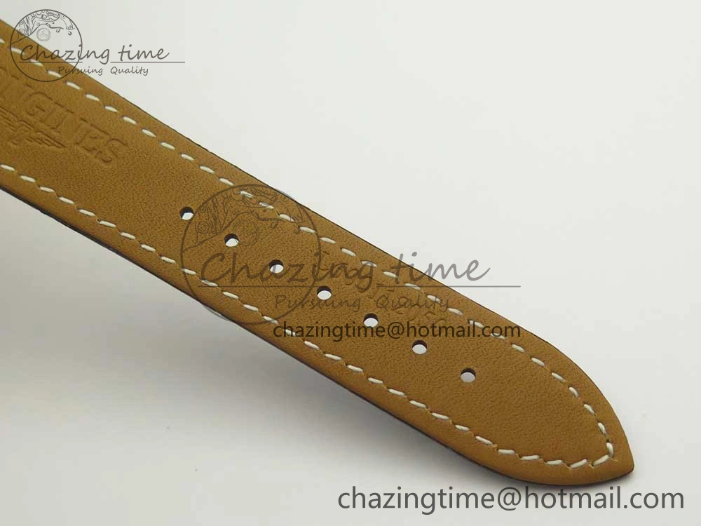 Master Moonphase Chronograph YG GSF 1:1 Best Edition White Dial on Brown Leather Strap A UrbanChic 7586