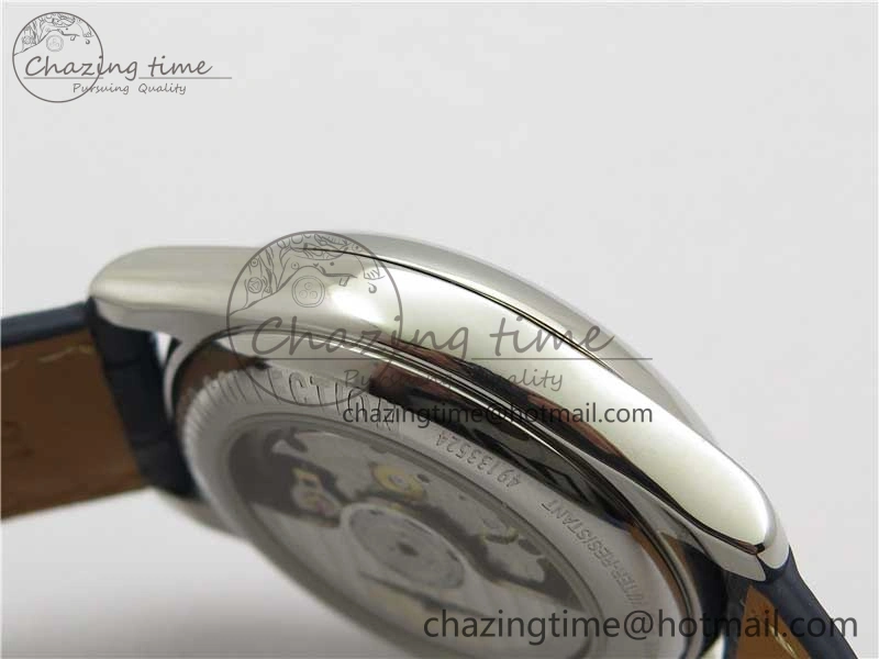 Comfortable Master Moonphase L2.909.4.78.3 SS GSF 1:1 Best Edtion Blue Dial Crystal Markers On Blue Leather Strap A899 V 7569
