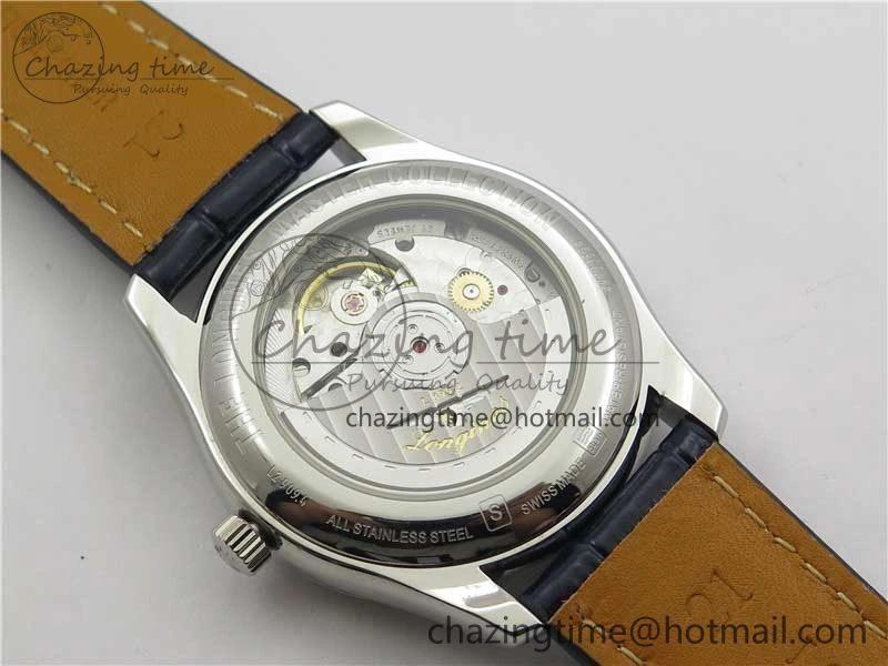 Comfortable Master Moonphase L2.909.4.78.3 SS GSF 1:1 Best Edtion Blue Dial Crystal Markers On Blue Leather Strap A899 V 7569