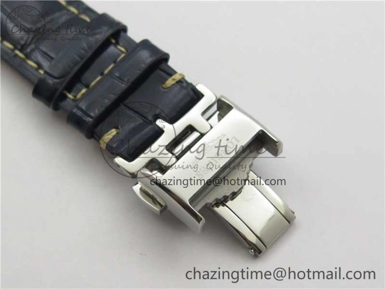 Breathable Master Moonphase L2.909.4.78.3 SS GSF 1:1 Best Edtion Blue Dial Sticks Markers On Blue Leather Strap A899 V 7573