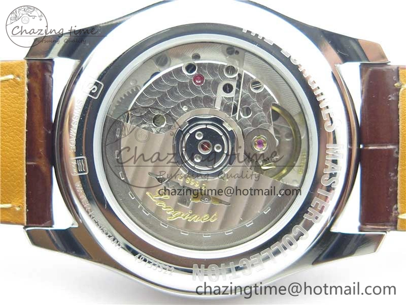 Master Moonphase L2.909.4.78.3 SS GSF 1:1 Best Edtion White Dial On Brown Leather Strap A899 V StreetReady 7567
