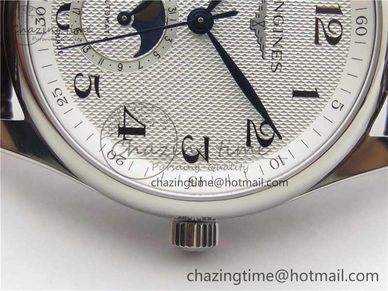 Master Moonphase L2.909.4.78.3 SS GSF 1:1 Best Edtion White Dial On Brown Leather Strap A899 V StreetReady 7567