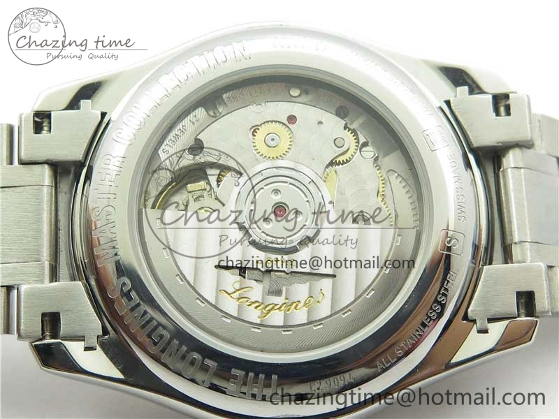Affordable Master Moonphase L2.909.4.78.3 SS GSF 1:1 Best Edtion White Dial On SS Bracelet A899 V 7572