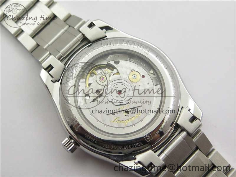 Affordable Master Moonphase L2.909.4.78.3 SS GSF 1:1 Best Edtion White Dial On SS Bracelet A899 V 7572