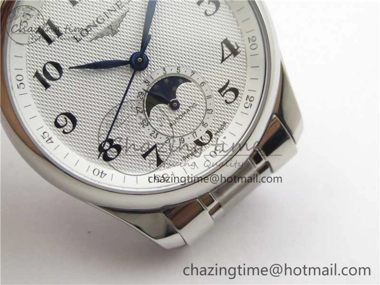 Affordable Master Moonphase L2.909.4.78.3 SS GSF 1:1 Best Edtion White Dial On SS Bracelet A899 V 7572