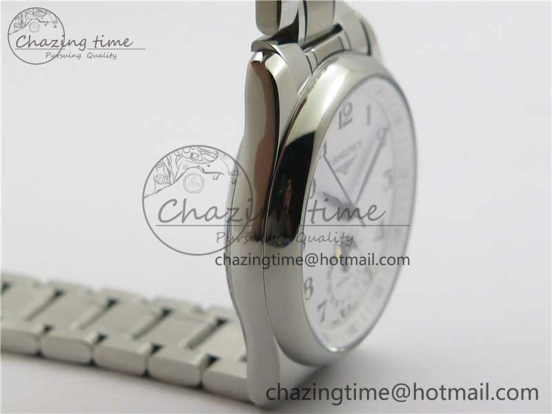 Affordable Master Moonphase L2.909.4.78.3 SS GSF 1:1 Best Edtion White Dial On SS Bracelet A899 V 7572
