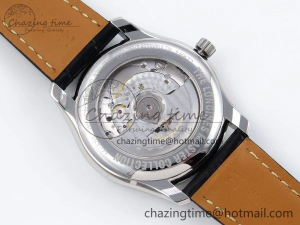 Colorful Master Moonphase SS APSF 1:1 Best Edition Black Roman Dial on Black Leather Strap AL 7547