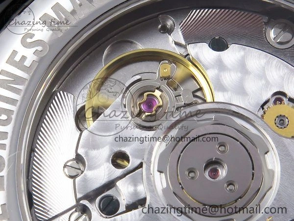 Colorful Master Moonphase SS APSF 1:1 Best Edition Black Roman Dial on Black Leather Strap AL 7547