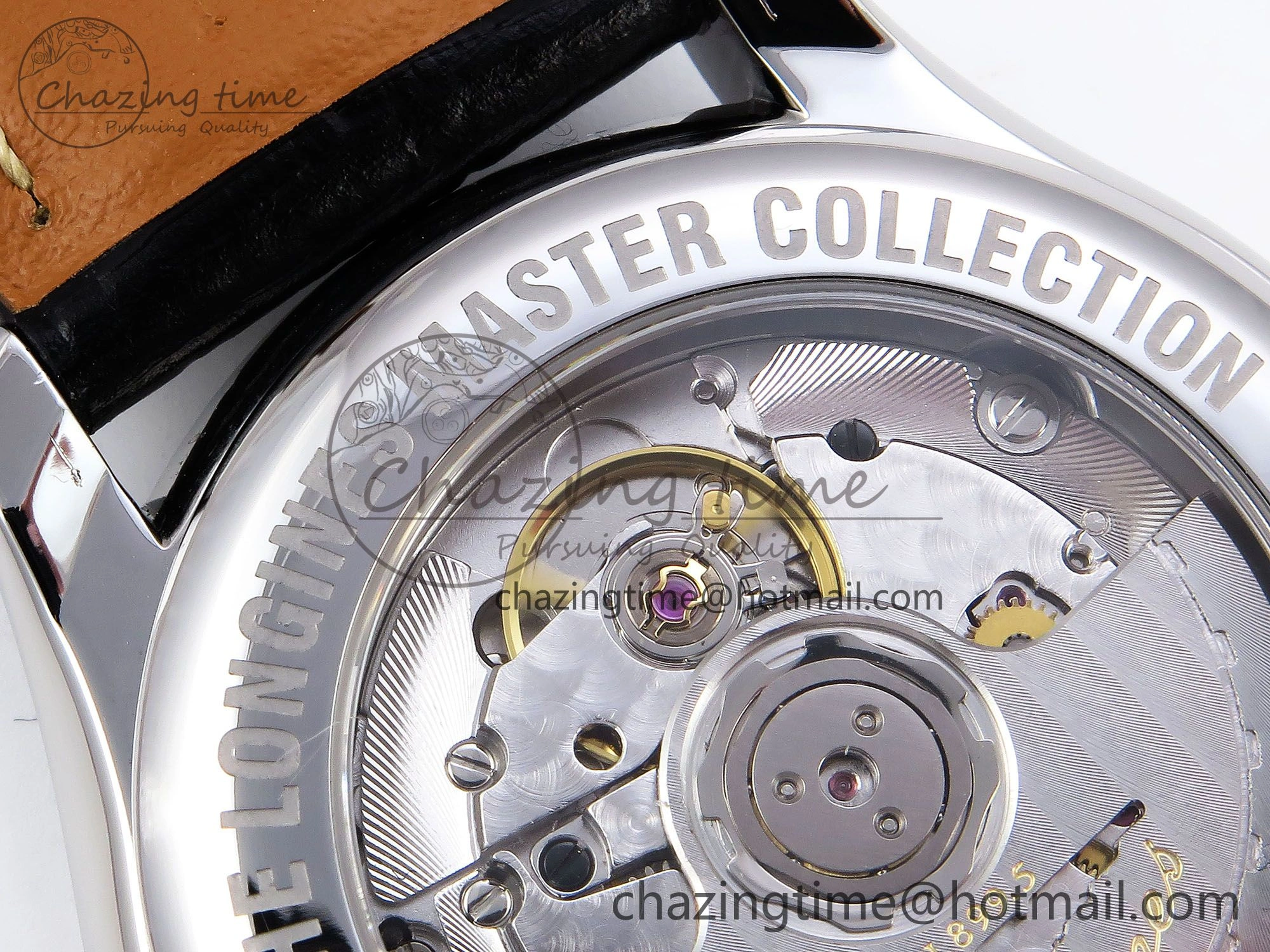 Colorful Master Moonphase SS APSF 1:1 Best Edition Black Roman Dial on Black Leather Strap AL 7547