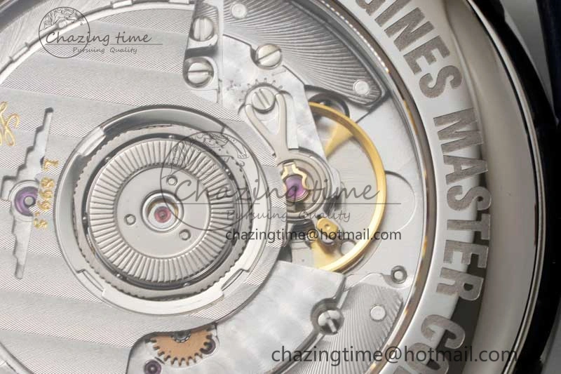 Master Moonphase SS APSF 1:1 Best Edition Blue Stick Dial on Blue Leather Strap AL Comfortable 7557