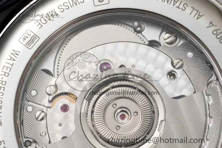Master Moonphase SS APSF 1:1 Best Edition Blue Stick Dial on Blue Leather Strap AL Comfortable 7557