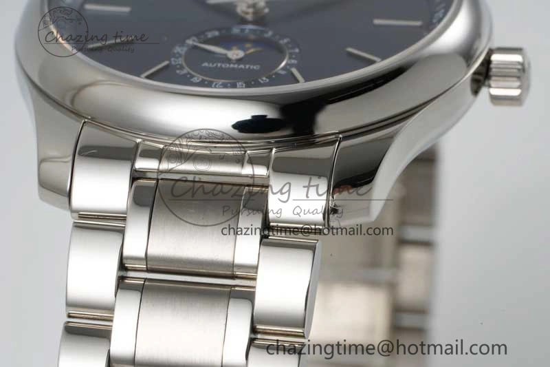 GoodFit Master Moonphase SS APSF 1:1 Best Edition Blue Stick Dial on SS Bracelet AL 7553