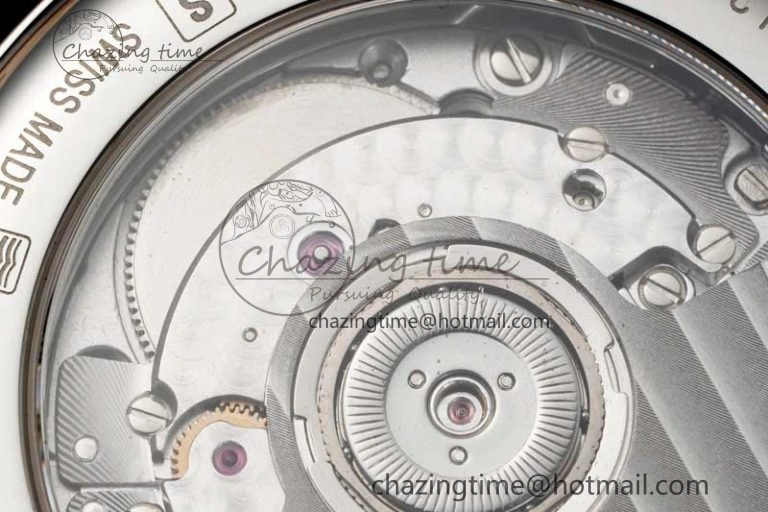 Master Moonphase SS APSF 1:1 Best Edition White Diamonds Dial on Brown Leather Strap AL Affordable 7561