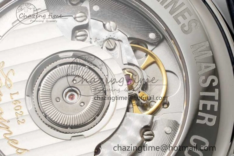 Master Power Reserve SS APSF 1:1 Best Edition Blue Dial on Blue Leather Strap AL SmoothTexture 7556