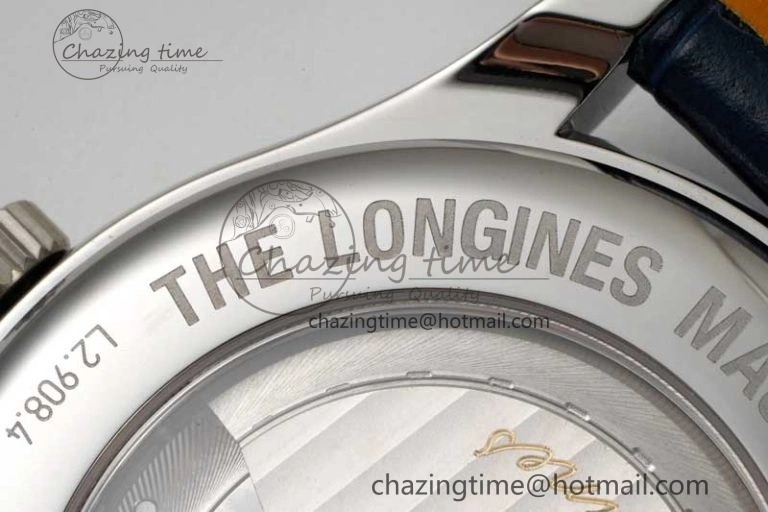 Master Power Reserve SS APSF 1:1 Best Edition Blue Dial on Blue Leather Strap AL SmoothTexture 7556