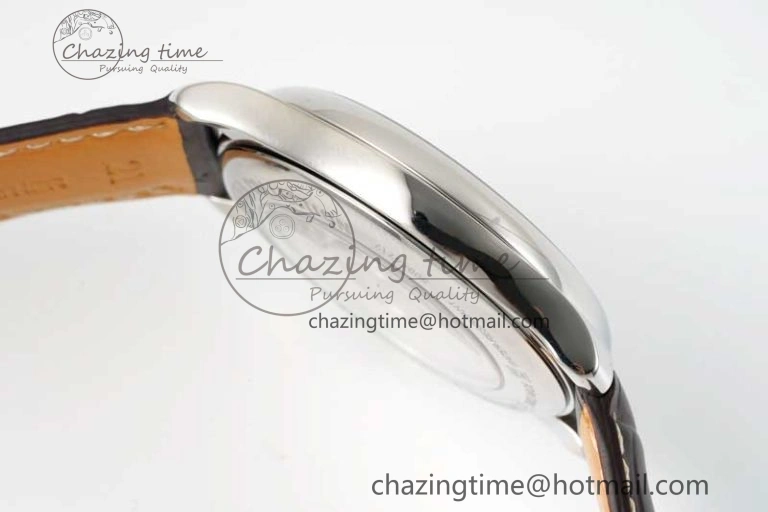 Master Power Reserve SS APSF 1:1 Best Edition White Dial on Brown Leather Strap AL Attractive 7560