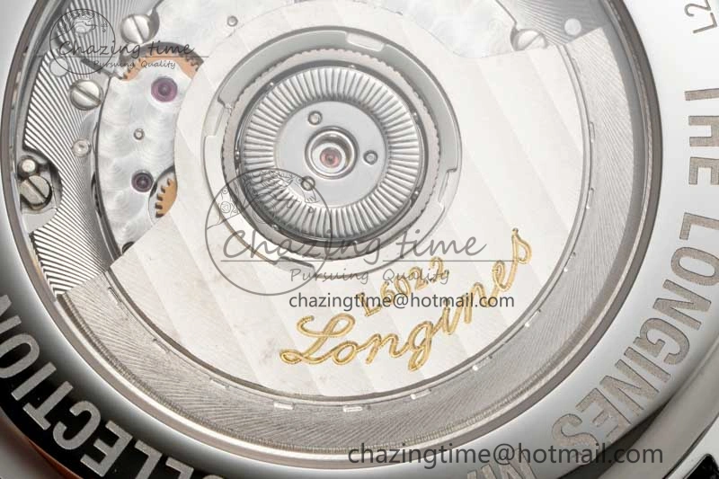 Master Power Reserve SS APSF 1:1 Best Edition White Dial on Brown Leather Strap AL Attractive 7560