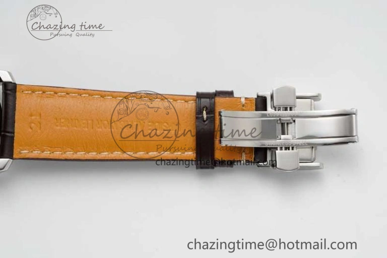 Master Power Reserve SS APSF 1:1 Best Edition White Dial on Brown Leather Strap AL Attractive 7560