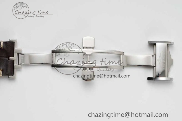 Master Power Reserve SS APSF 1:1 Best Edition White Dial on Brown Leather Strap AL Attractive 7560