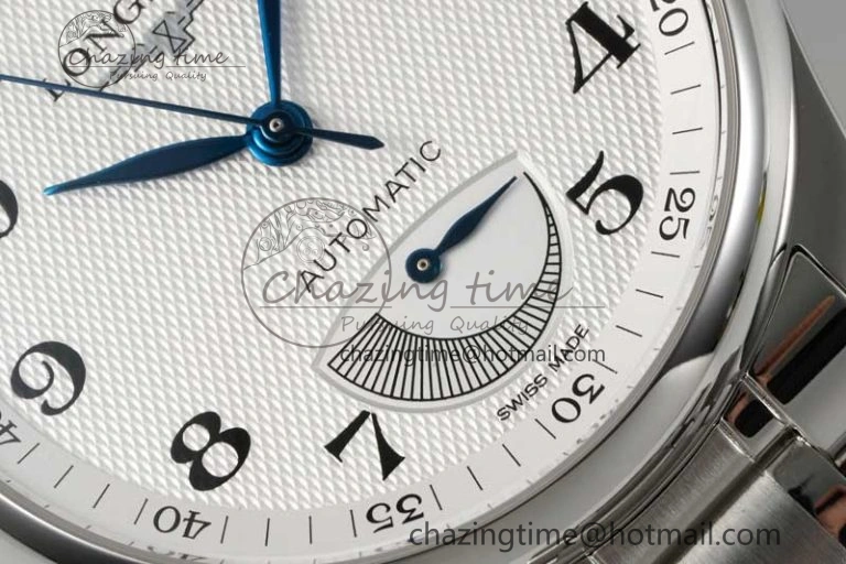 Casual Master Power Reserve SS APSF 1:1 Best Edition White Dial on SS Bracelet AL 7555