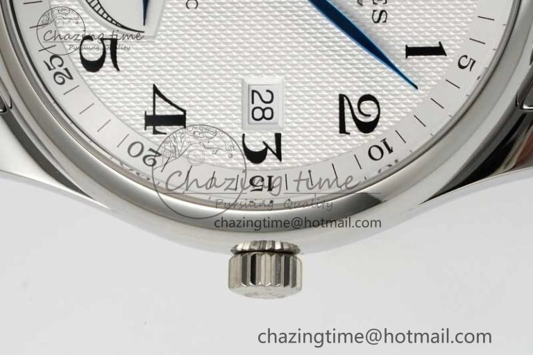 Casual Master Power Reserve SS APSF 1:1 Best Edition White Dial on SS Bracelet AL 7555
