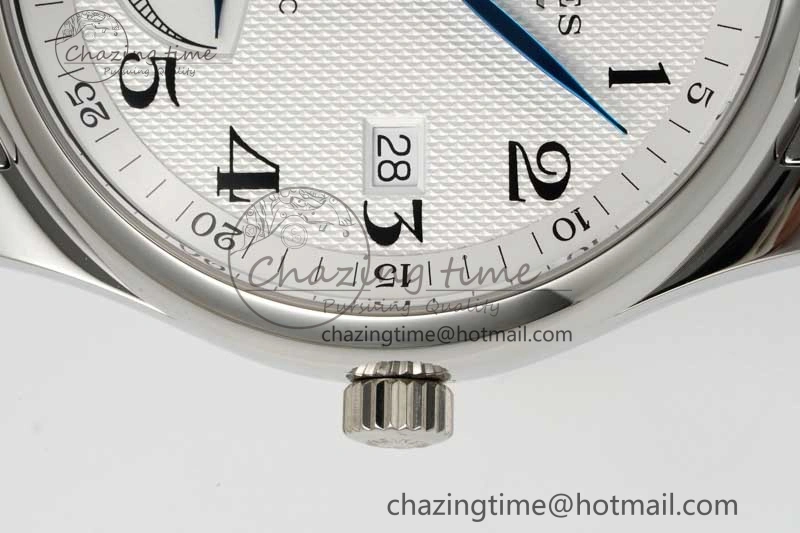 Casual Master Power Reserve SS APSF 1:1 Best Edition White Dial on SS Bracelet AL 7555