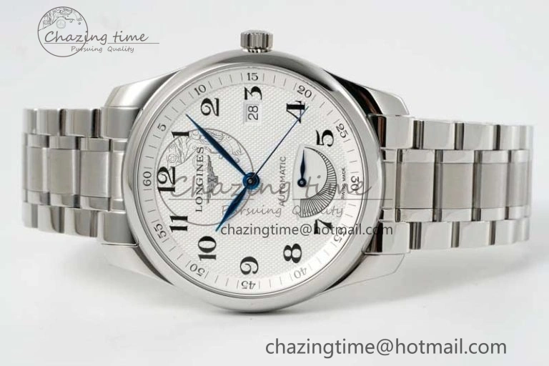 Casual Master Power Reserve SS APSF 1:1 Best Edition White Dial on SS Bracelet AL 7555