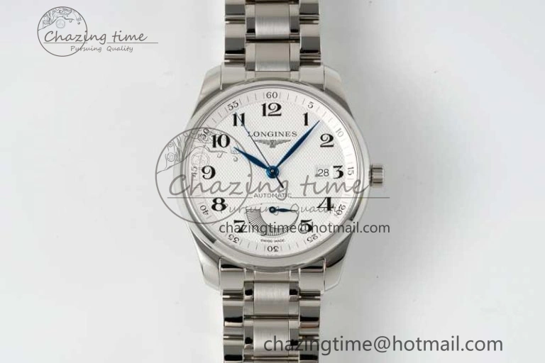 Casual Master Power Reserve SS APSF 1:1 Best Edition White Dial on SS Bracelet AL 7555