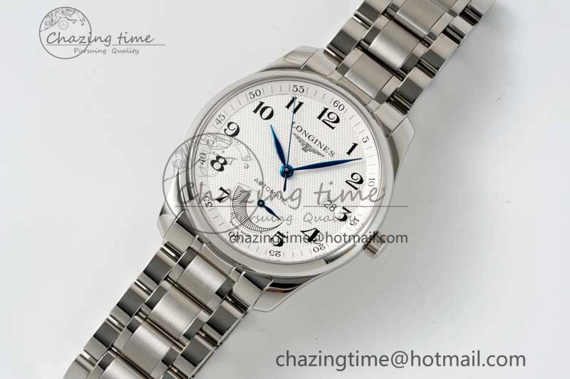 Casual Master Power Reserve SS APSF 1:1 Best Edition White Dial on SS Bracelet AL 7555