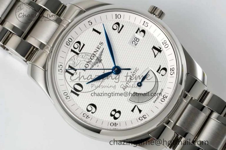 Casual Master Power Reserve SS APSF 1:1 Best Edition White Dial on SS Bracelet AL 7555
