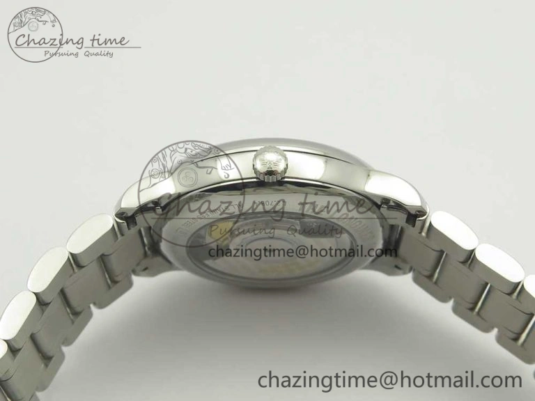 Master Real PR SS GSF Best Edition White Textured Dial on SS Bracelet A2836(Free Brown Leather Strap) OnTrend 4893