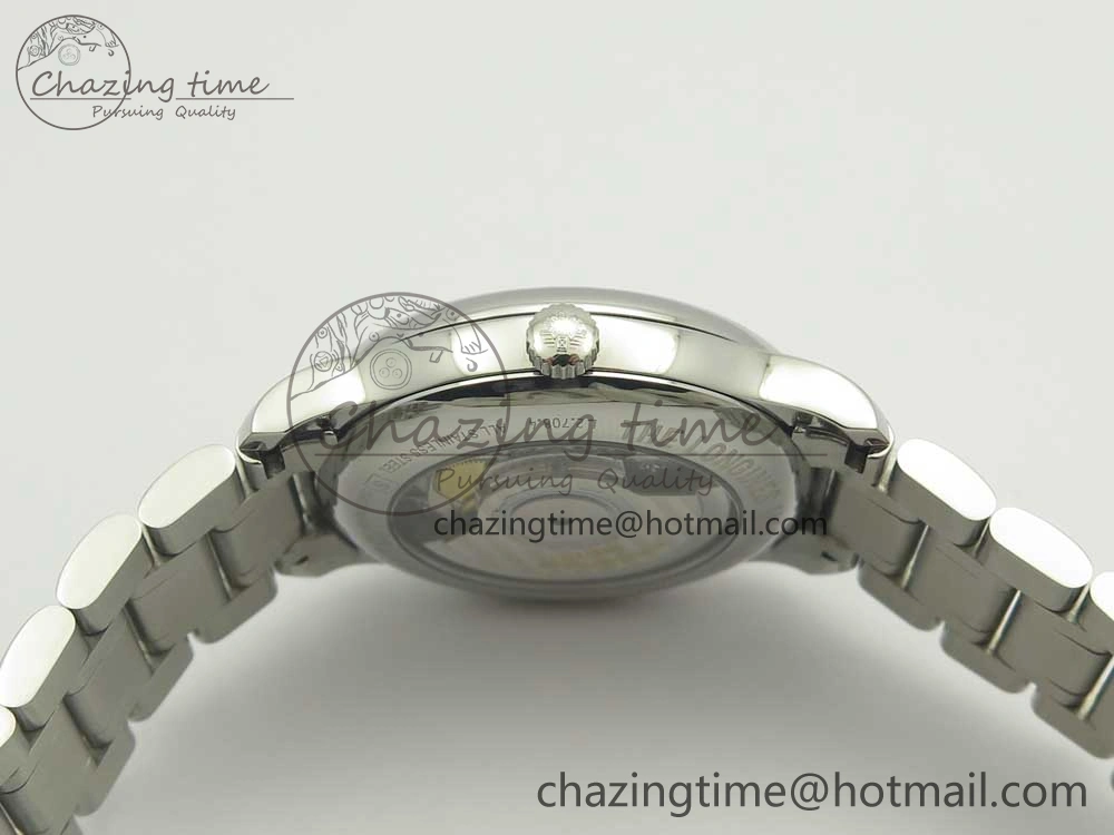 Master Real PR SS GSF Best Edition White Textured Dial on SS Bracelet A2836(Free Brown Leather Strap) OnTrend 4893