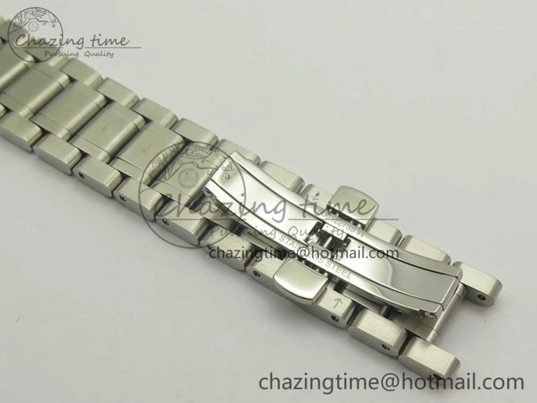 Master Real PR SS GSF Best Edition White Textured Dial on SS Bracelet A2836(Free Brown Leather Strap) OnTrend 4893