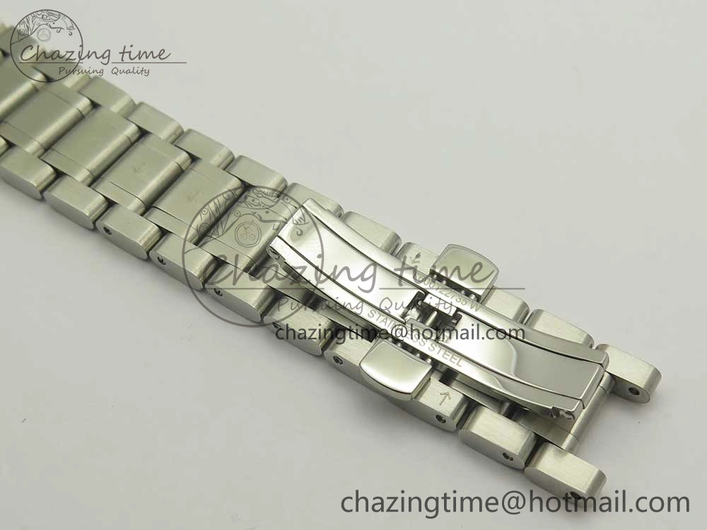 Master Real PR SS GSF Best Edition White Textured Dial on SS Bracelet A2836(Free Brown Leather Strap) OnTrend 4893